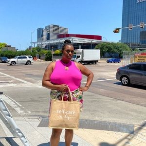 “Self care is dope” reusable tote